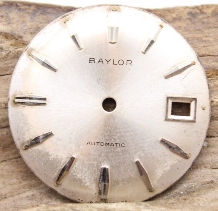 BAYLOR WATCH DIAL AUTOMATIC SWISS STICK INDEXES 28.4mm (KH2)