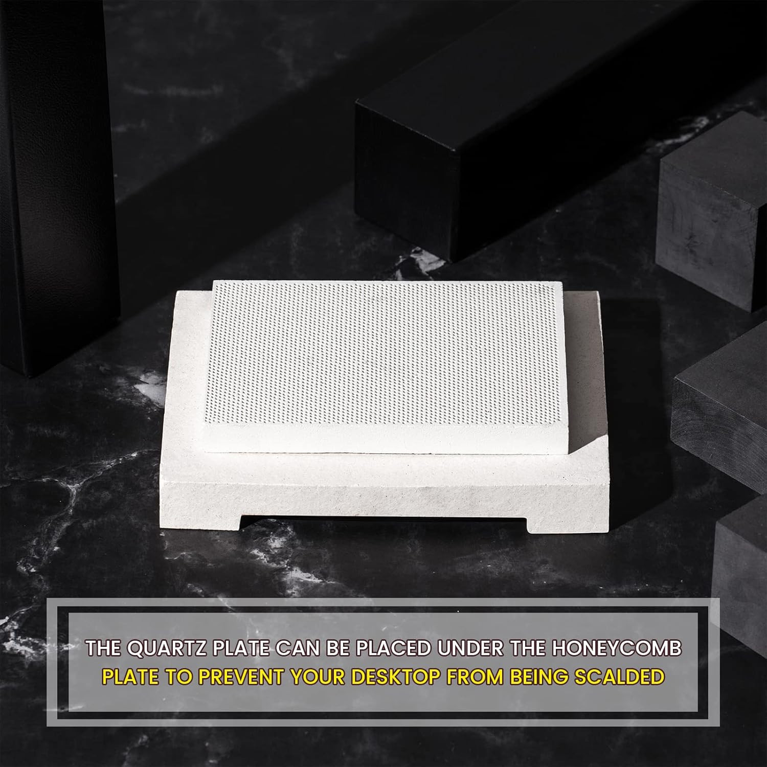 2 Pieces Ceramic Honeycomb Soldering Board Jewelry Block Welding Heat Proof Mat