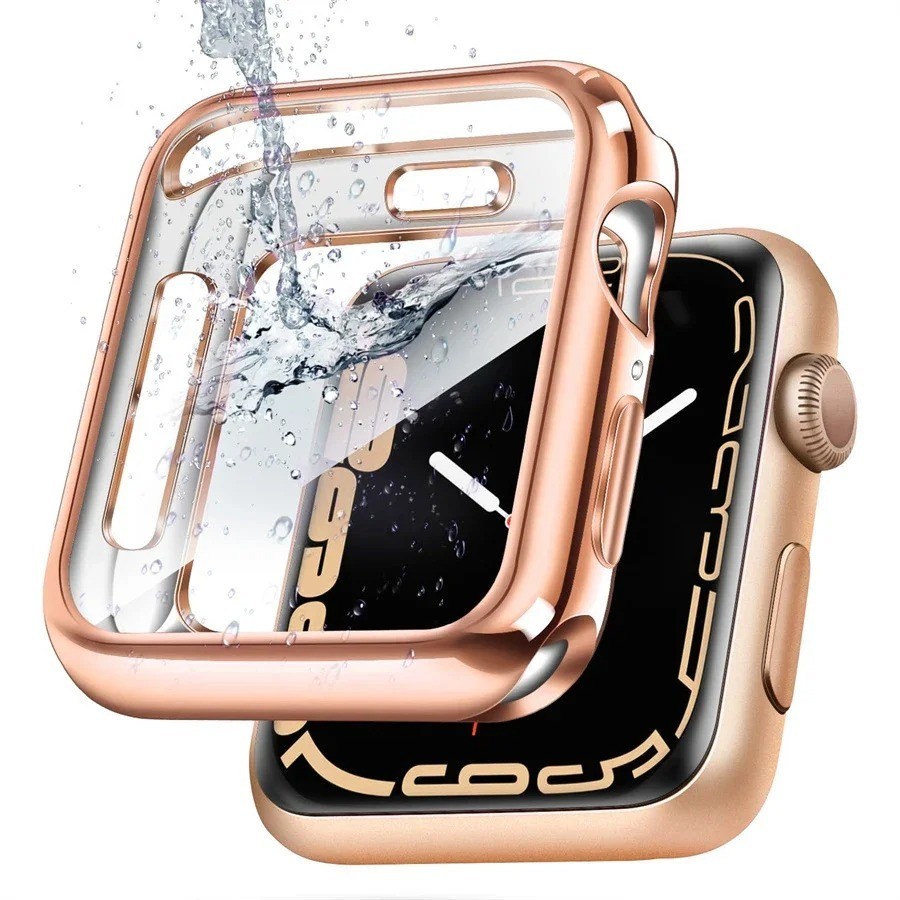 Case For Apple watch Series 7/8/9 45mm 41mm 44mm 40mm 42mm 38mm All-around TPU C