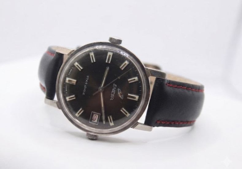 VTG Enicar Star Jewels Manual Wind Swiss Watch ETA 1141 Date 140-39-05 B Men’s