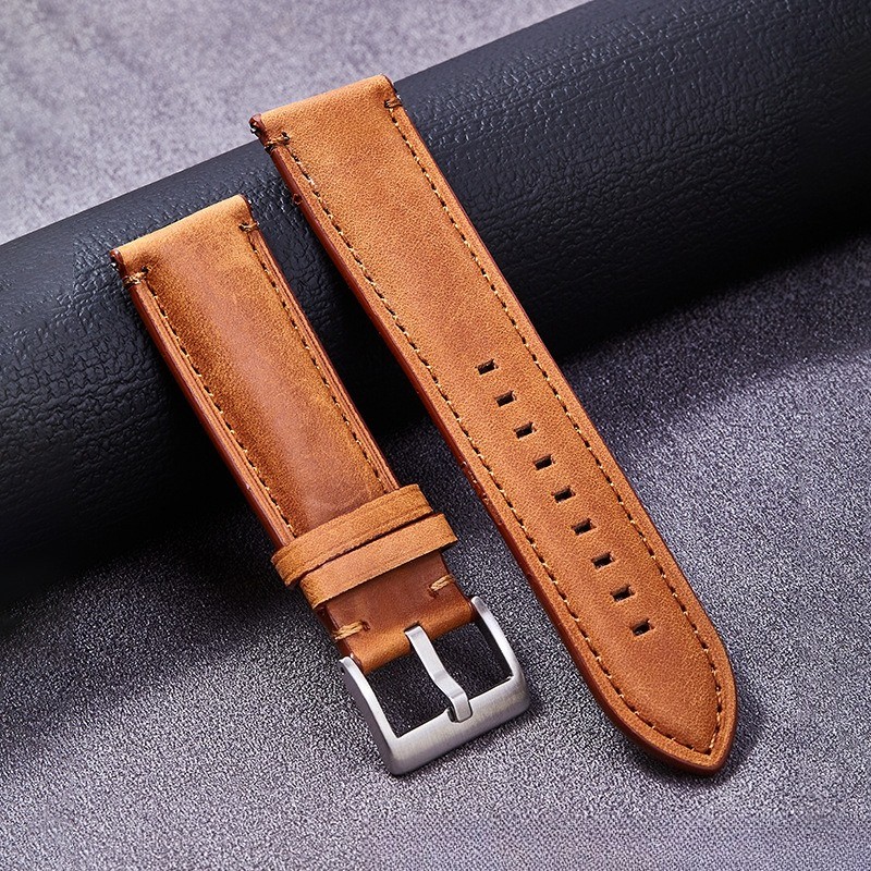 Cowhide Genuine Leather Watch Strap Soft Quick-release Band 20 22 24 for Fossil