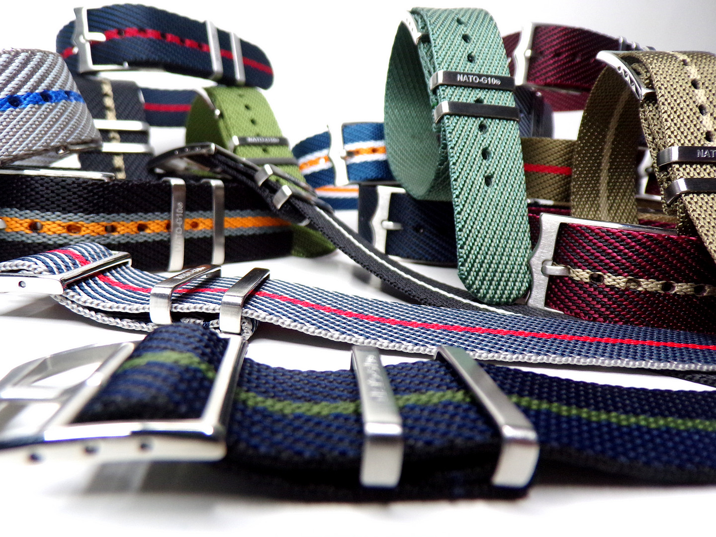 NATO ® 1pc Single Pass Twill Slant nylon RAF watch band Military strap IW SUISSE