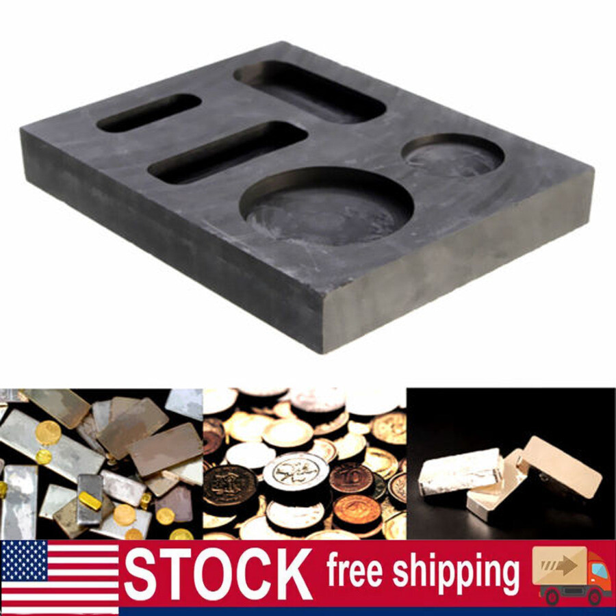 Graphite Ingot Casting Mold Combo Mould For Melting Refining Gold Silver Copper