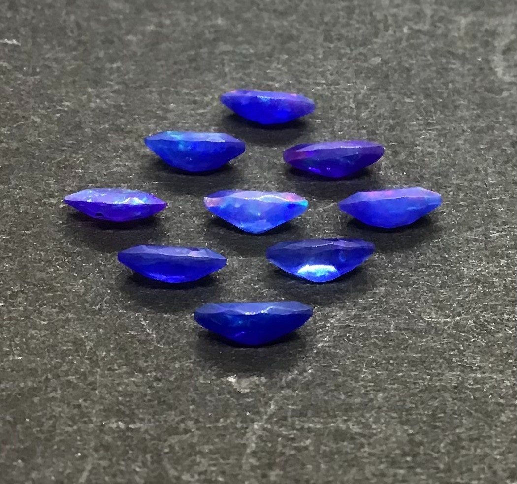 Blue Fire AAA Natural Ethiopian Opal Marquise Cut Loose Gemstone For All Jewelry