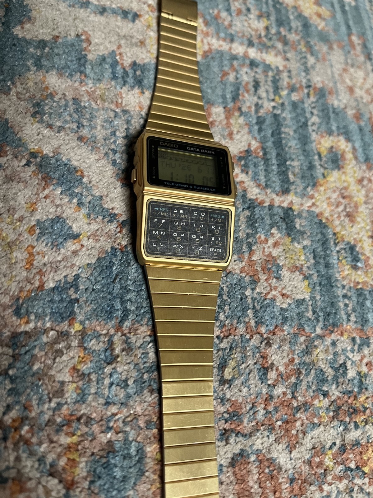 Casio DBC-610 Databank Vintage Calculator Watch Module 676 Box Tested Working