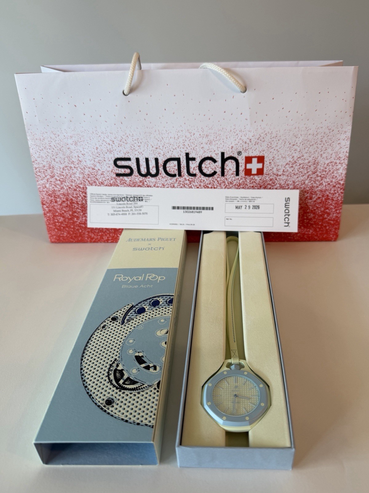 Audemars Piguet x Swatch Royal Pop Blaue Acht Quartz/Authentic-New