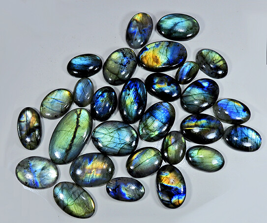 Natural Multi Flash Labradorite loose Cabochon Gemstone Wholesale Lot