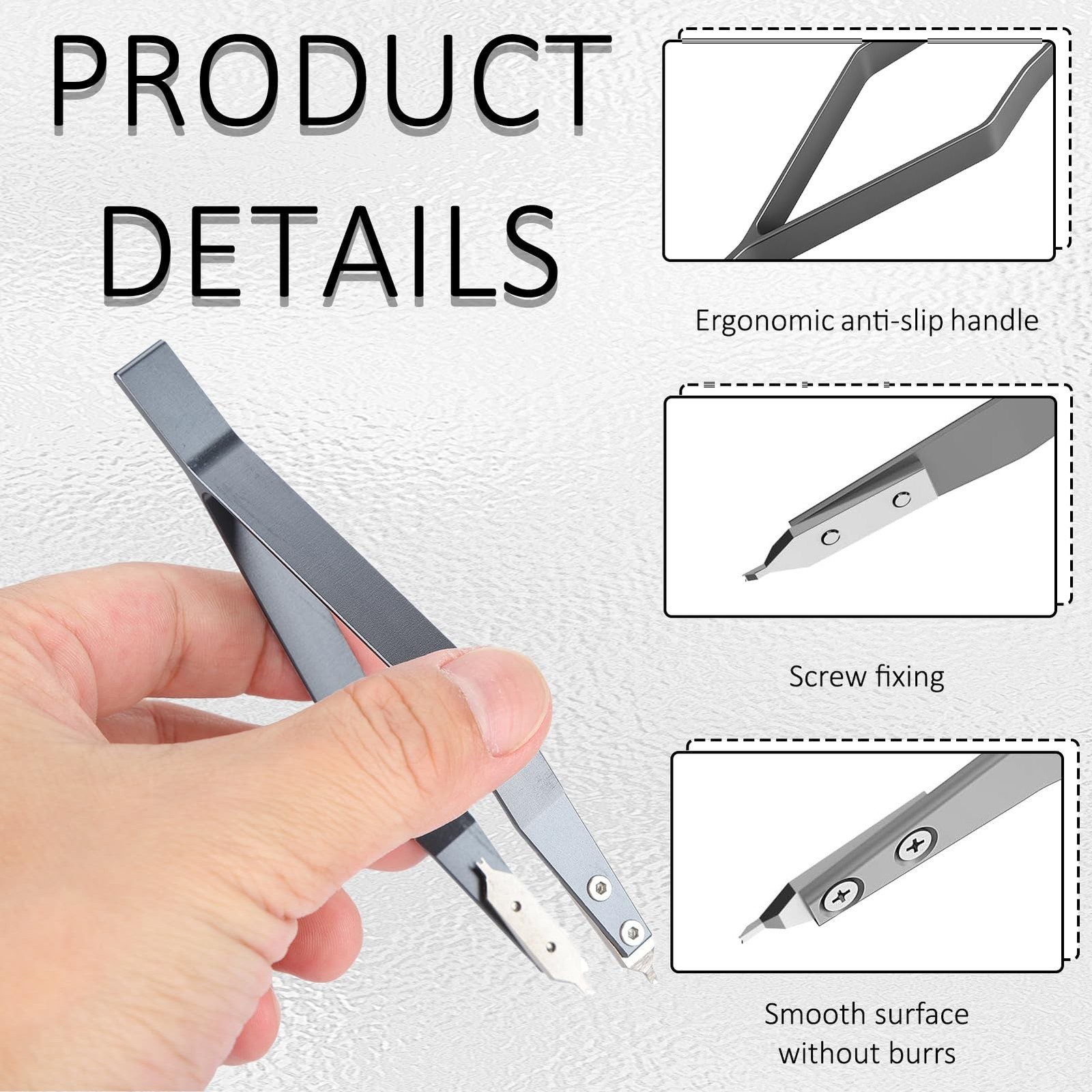Spring Bar Tweezers,V Shaped Spring Bar Tweezers,Aluminum Alloy for Precise R…