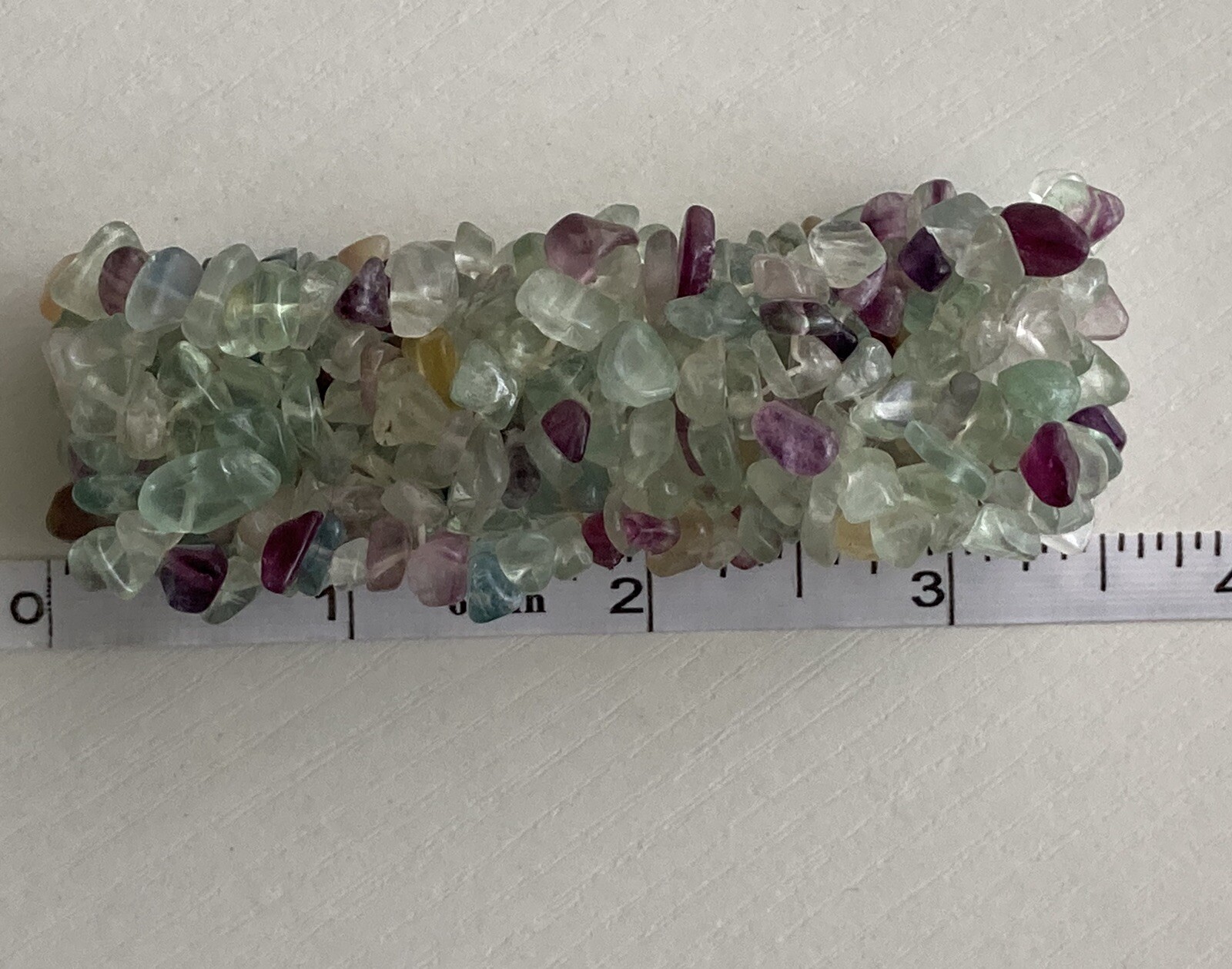 Vintage Amethyst, Quartz & Chrysoprase Wide Stretch Bracelet 6.5in Lovely 63.54g