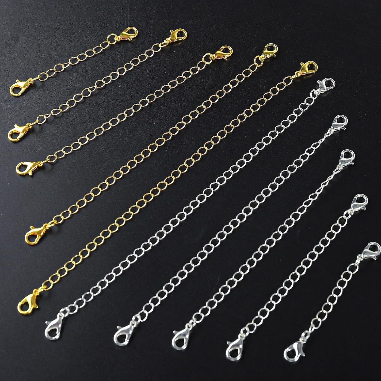 30Pcs Chain Extenders for Necklace, Necklace Extenders for Women Girls Bracelet