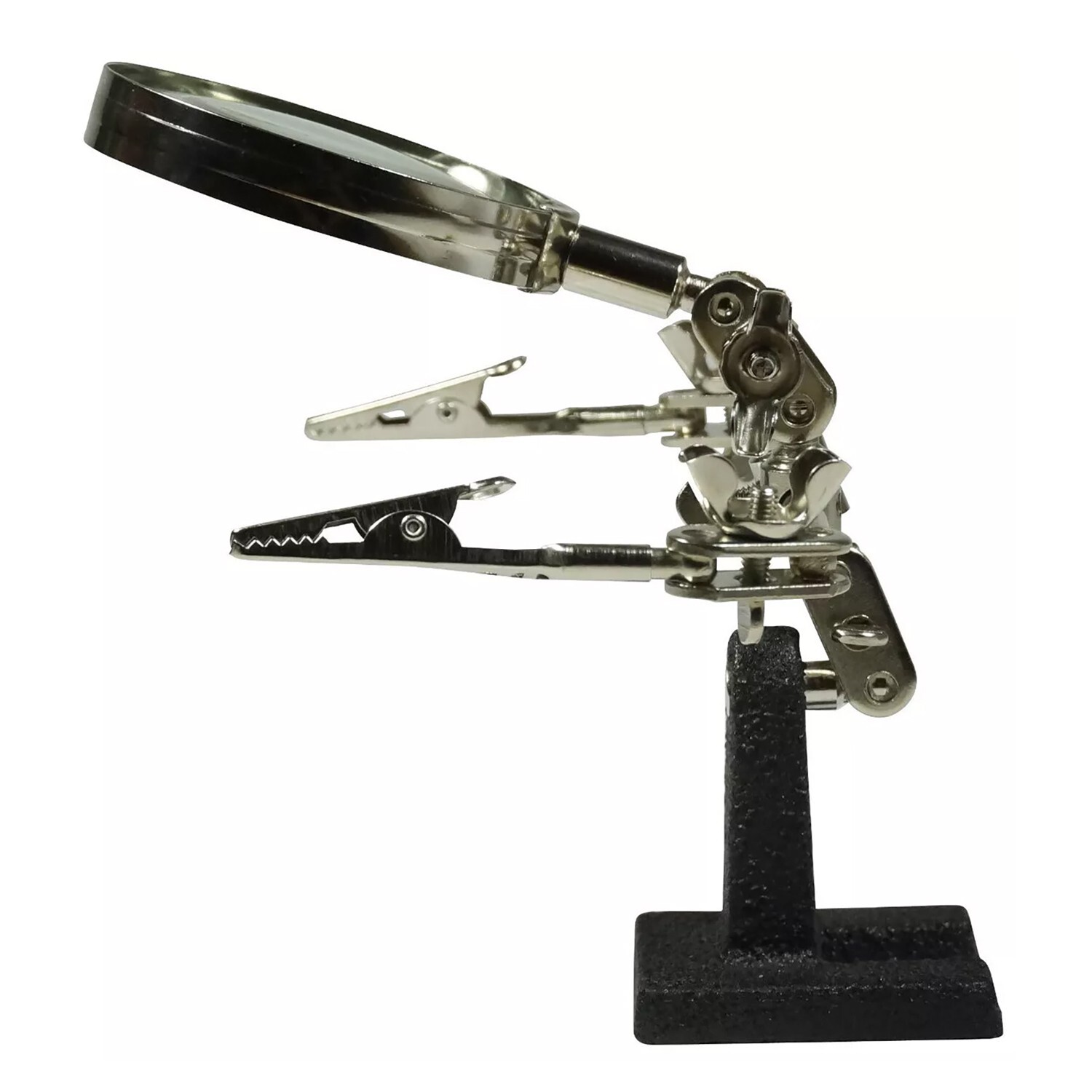 Helping Third Hand Magnifier Soldering Stand Clamp Holder Alligator Clip Tool