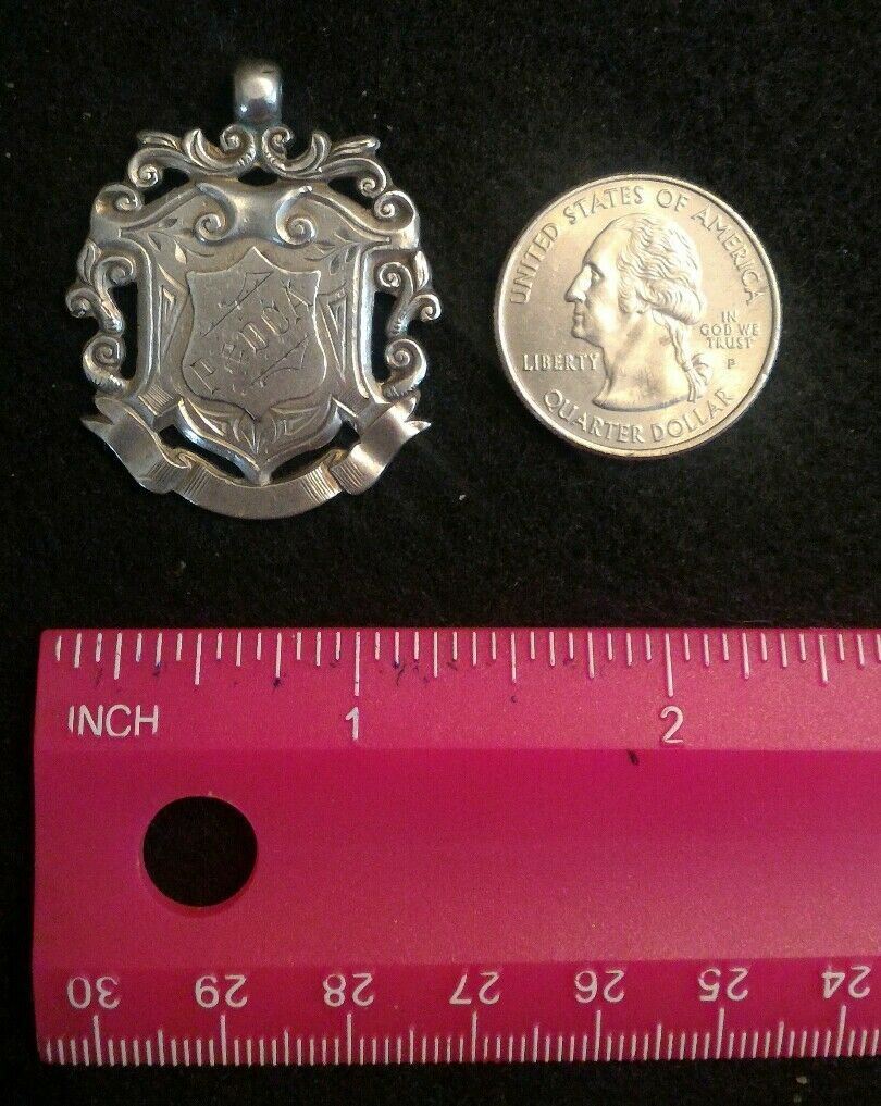Sterling Silver Fob JUNIOR LEAGUE A. Bunday 1903 Birmingham 12.0 g