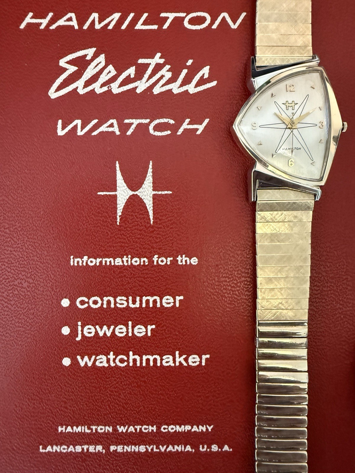 1960’s Hamilton Electric Watch PACER-Refurbished 505 NEW CONTACT-1 YEAR WARRANTY