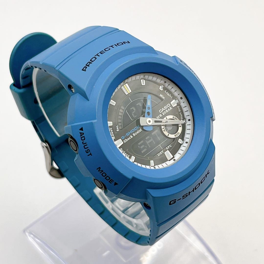 CASIO G-SHOCK AW-582E Analog-Digital Men’s Watch, Working Condition, Blue