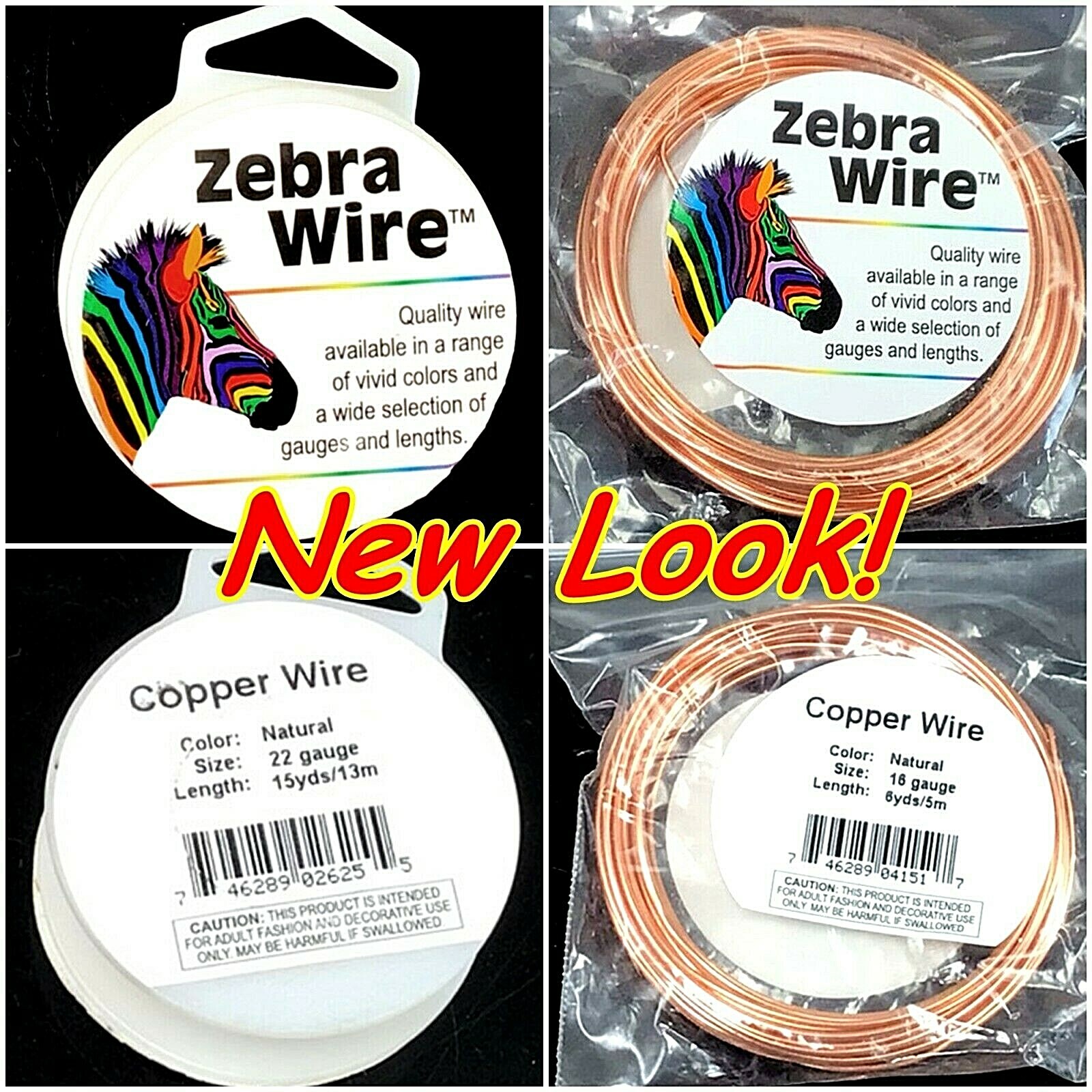 Zebra Wire Natural Copper round 12 14 16 18 20 22 24 26 28 gauge Jewelry Making