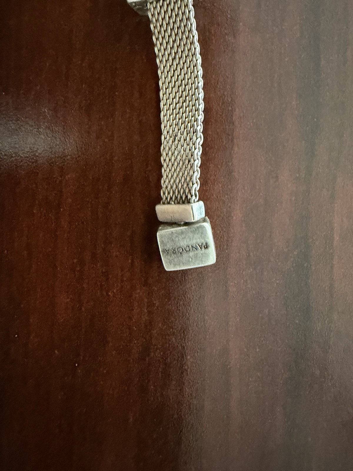 Pandora Reflexions Sterling Silver Mesh Bracelet 10.4G 6.5″