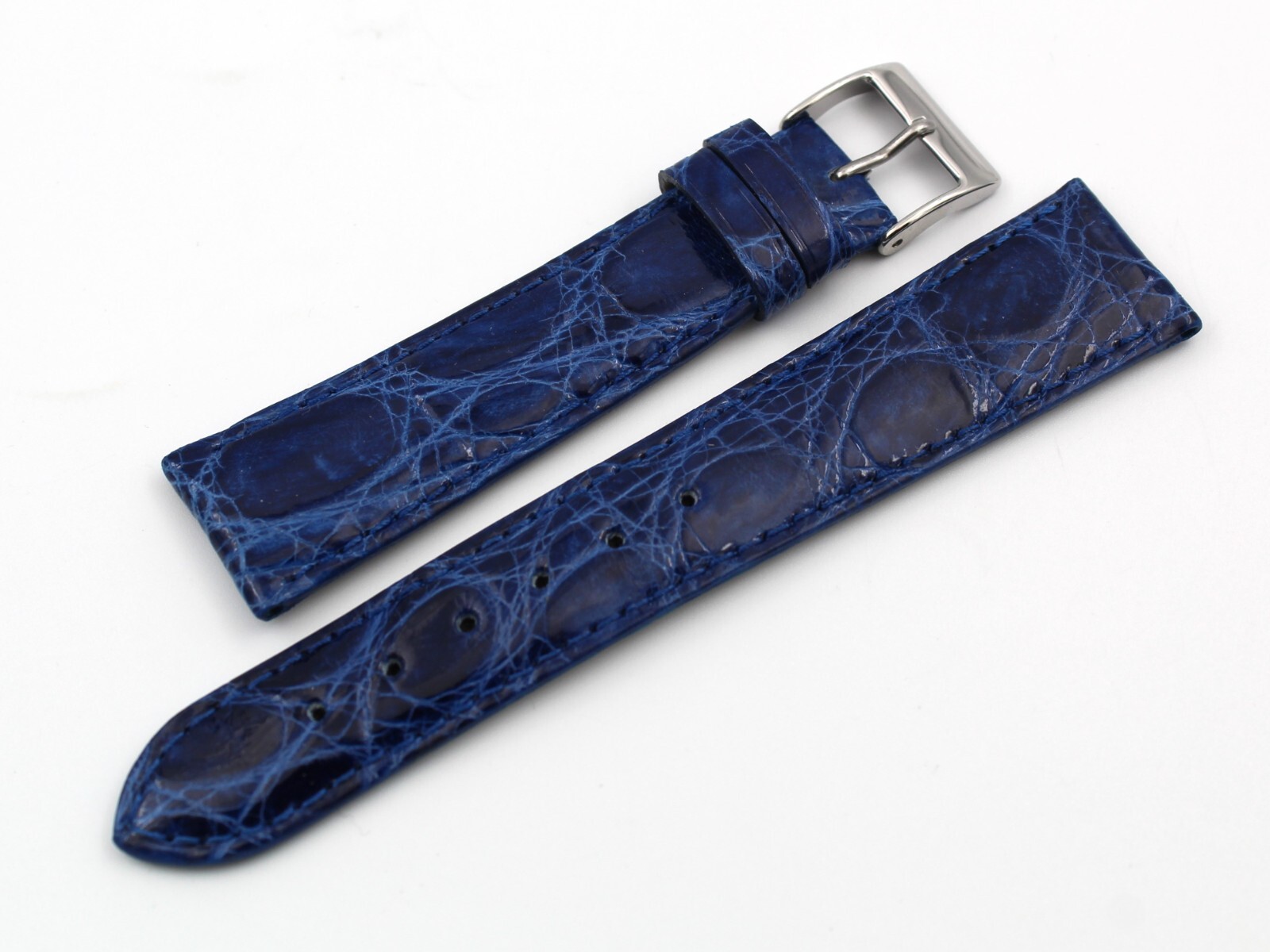 Novelty straps various colors crocodile leather 20/16mm pin buckle top