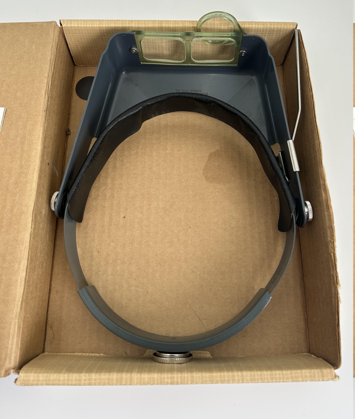 Vintage OptiVISOR Model DA-5 Headband Magnifier w/ OptiLOUPE Box Manual