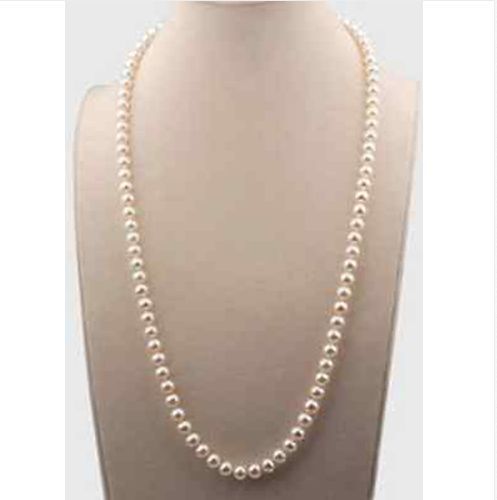 14k gold 18 inch 5-6mm south sea white pearl necklace