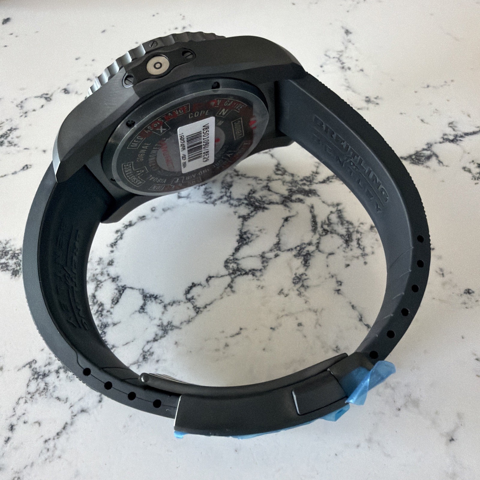 Breitling Bentley Bentayga Cockpit B50 Blue Pearl Digital Dial Mens Watch VB5010