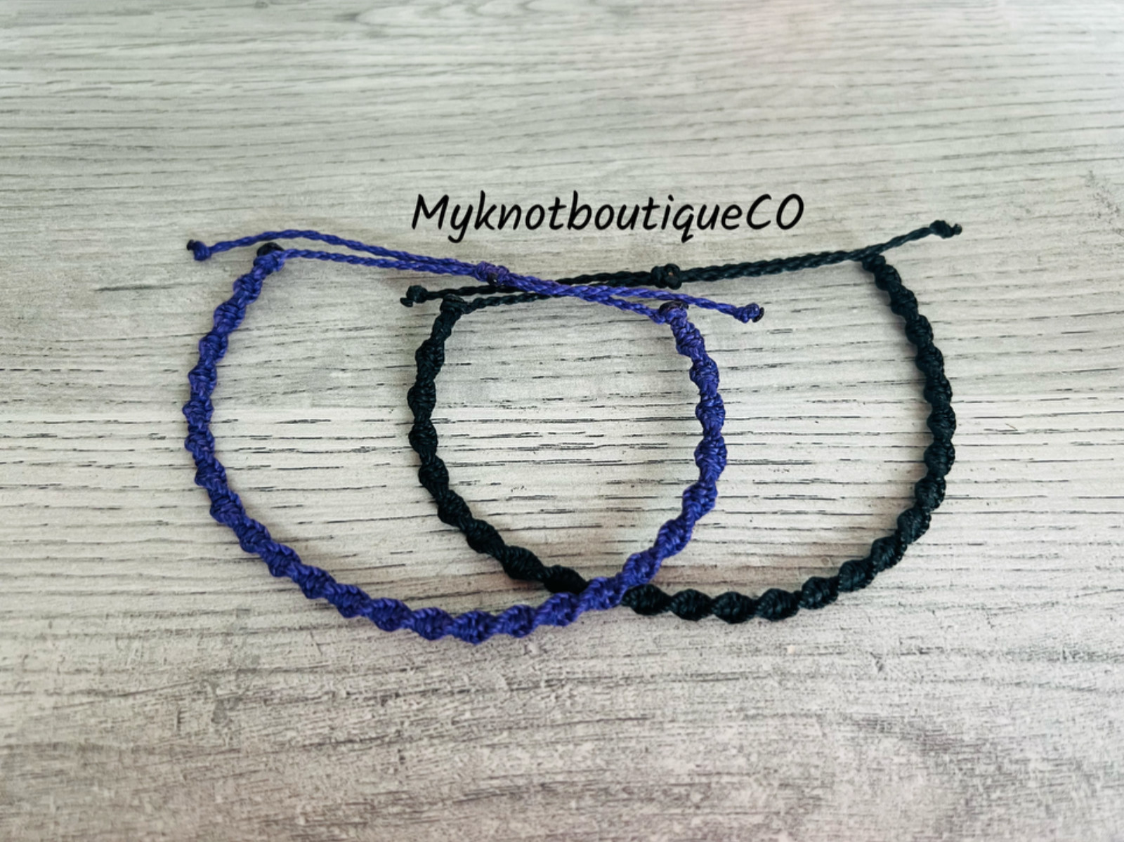 Waterproof Waxed Beach, Boho, Surfer Style Twisted Bracelet, Yoga, Friendship