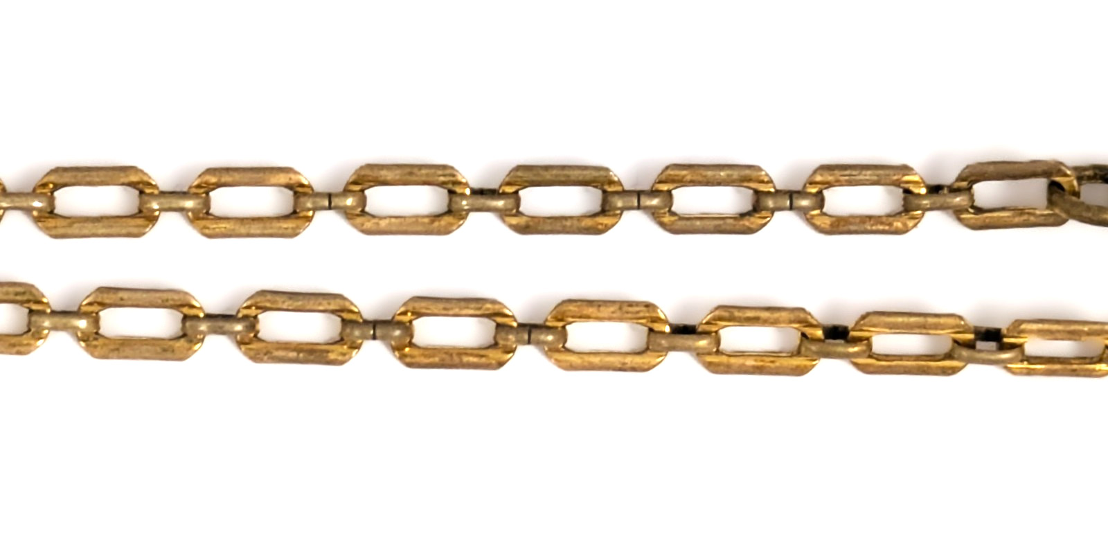 Gold-Filled Pocket Watch Chain, 12-3/4” Long x 1/8” Wide