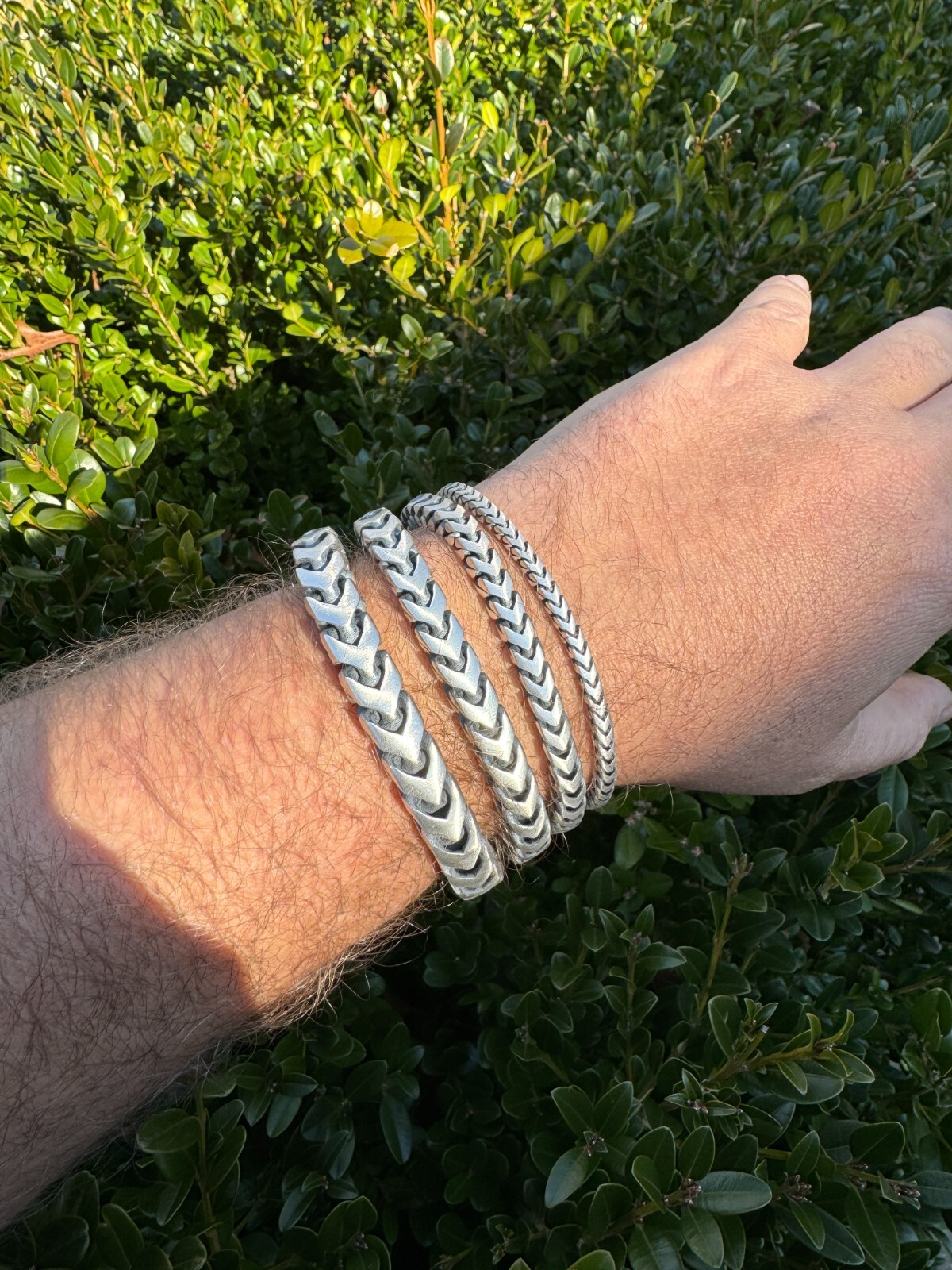 Franco Bracelet Black Oxidized Real 925 Sterling Silver Box Clasp 4-10mm Mens