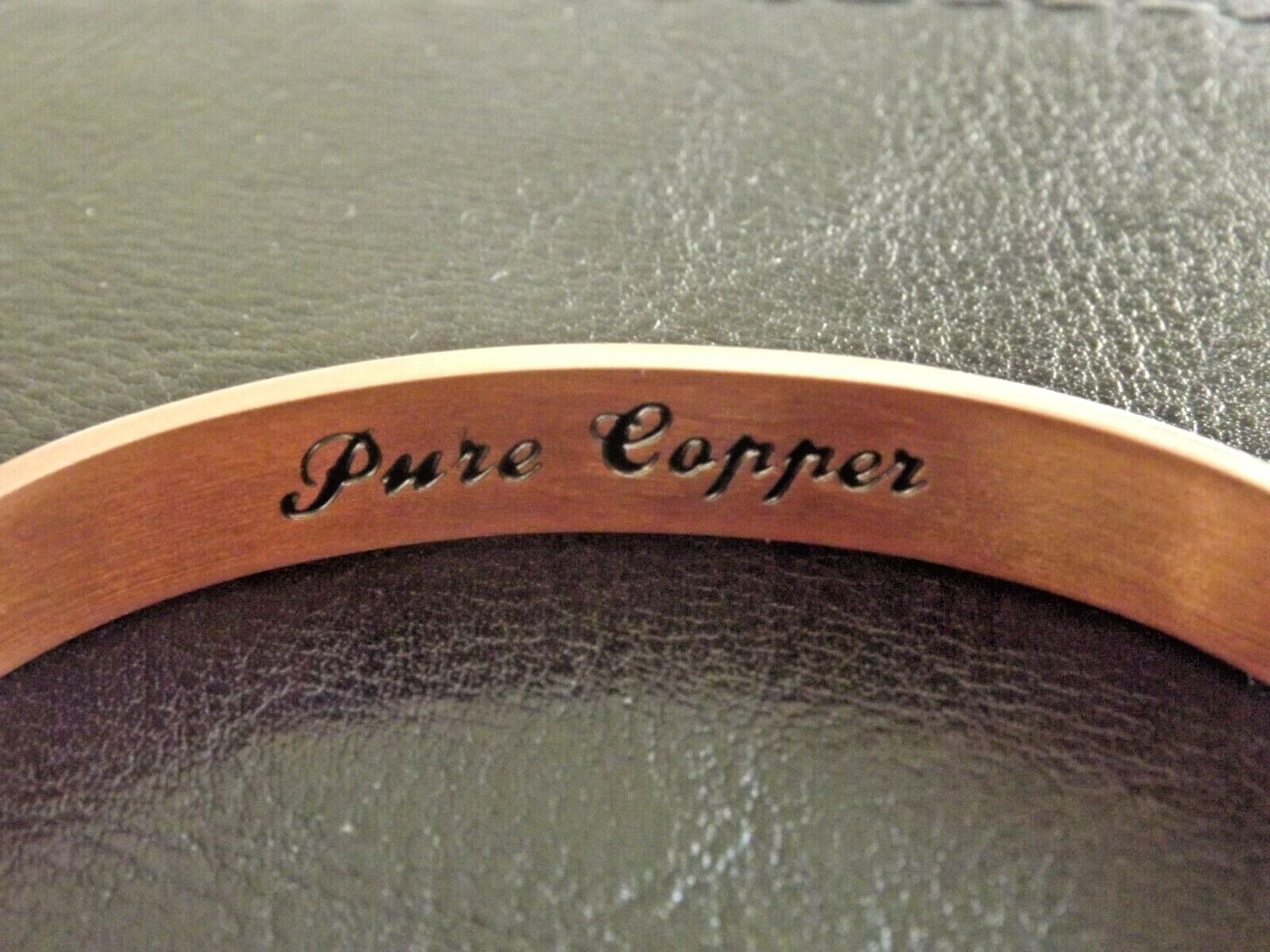 2 Large 4 Regular Magnets Pure Copper Arthritis Therapy Cuff Bracelet Roman
