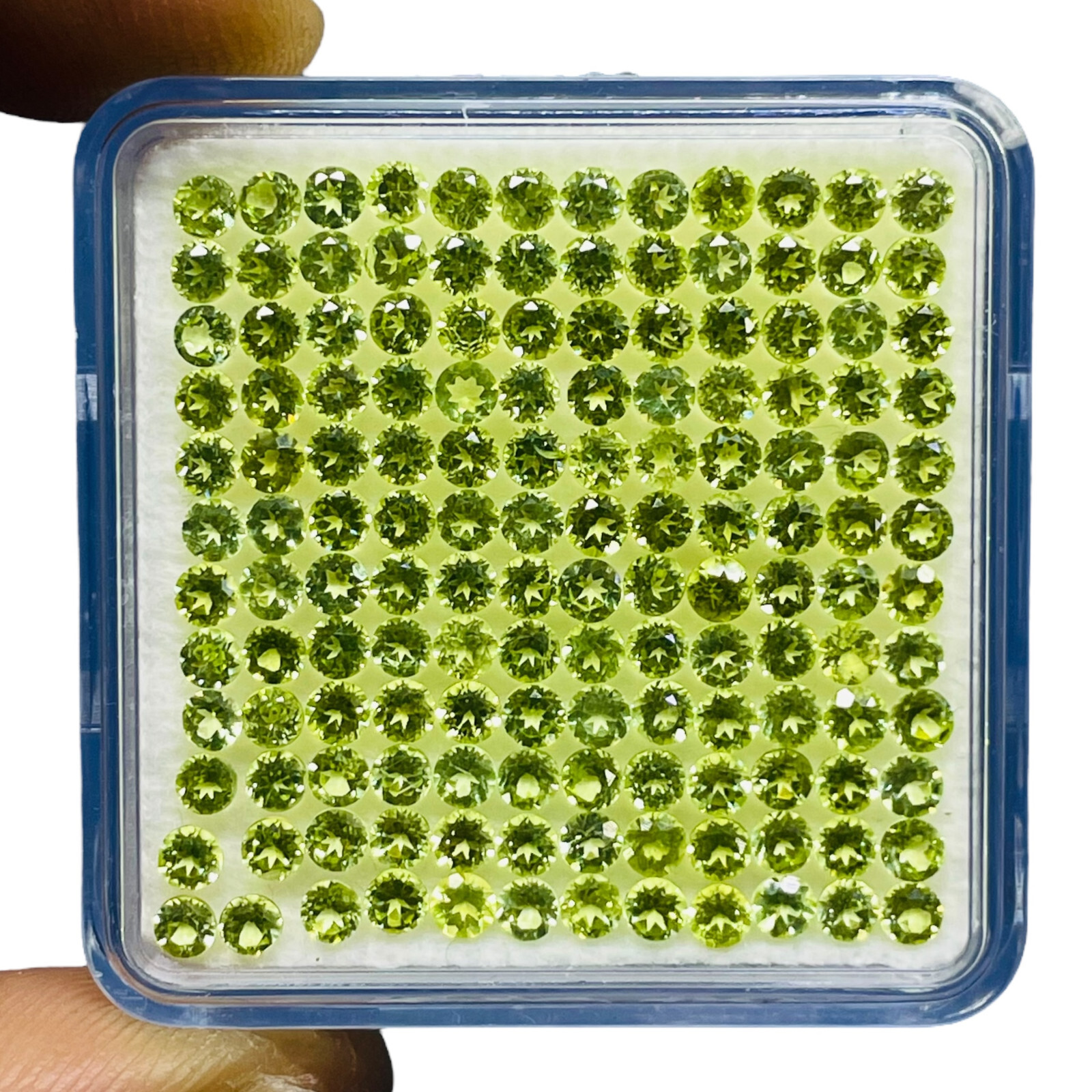 VVS 200 Pcs Natural Peridot 2.5mm Round Cut AAA+ Quality Loose Gemstones Lot