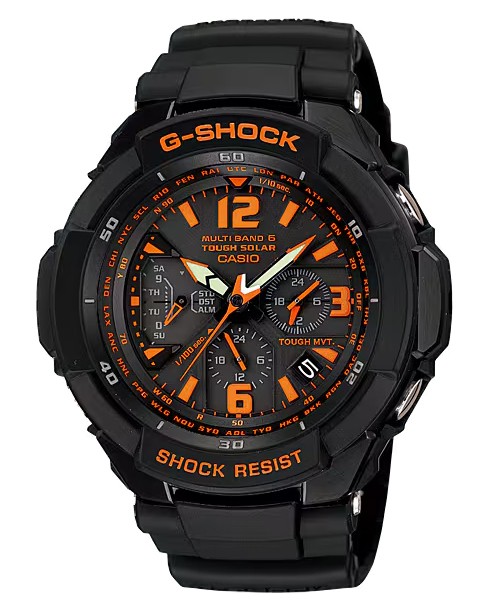 CASIO G SHOCK GRAVITYMASTER GW 3000B 1AJF Tough Solar world six stations radio r