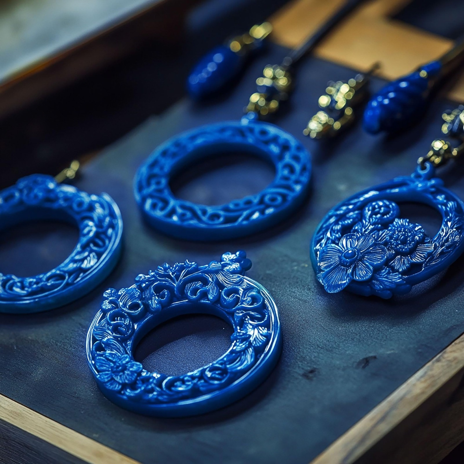6 Pcs Casting Wax Carving Tubes for DIY Jewelry Ring Mold Making – Blue