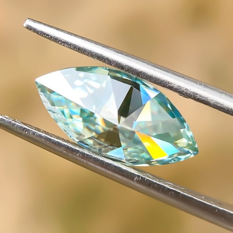 GRA Certification Full Size Marquise Cut 0.1-10ct Loose Moissanite D Color VVS1