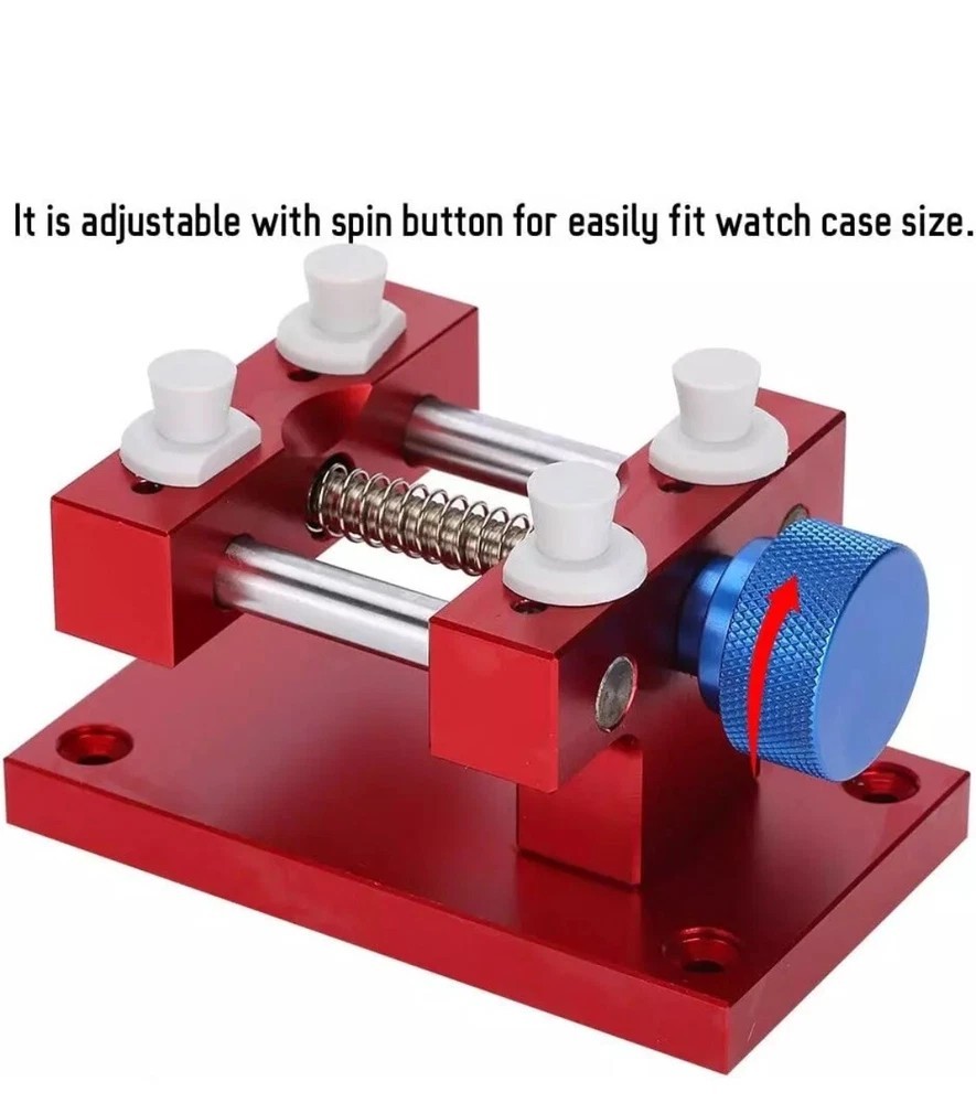Watch Repair Tool Universal Large Watch Case Holder Adjustable Pin Location