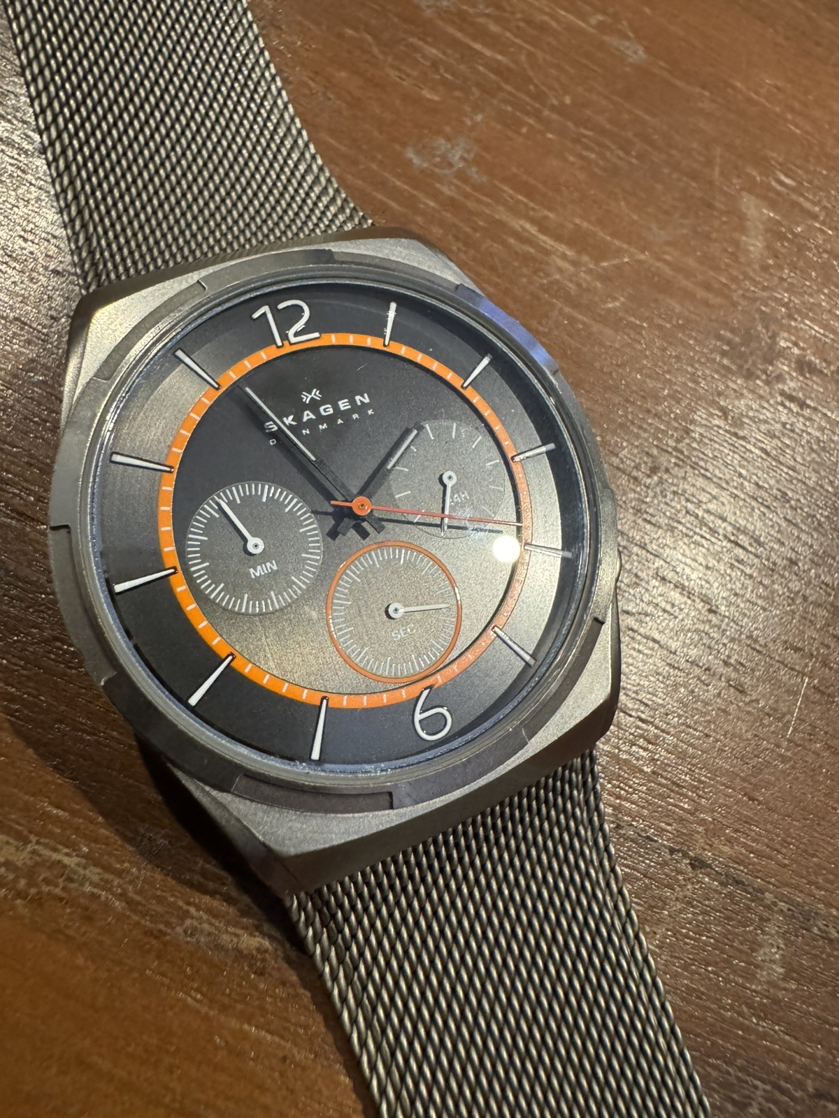 Skagen Chronograph Titanium Mesh Bracelet