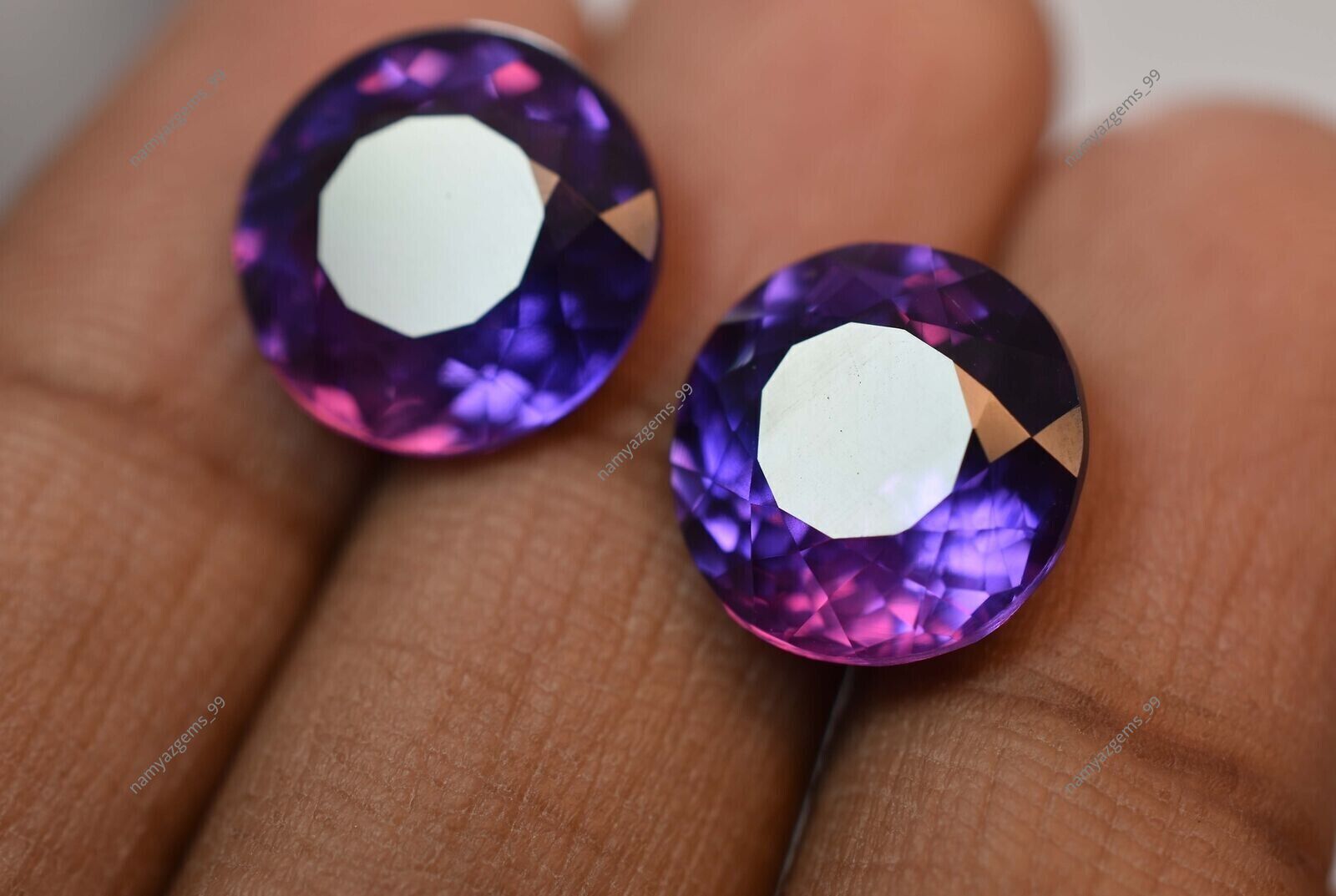 10 Ct Certified Loose Gemstone Extremely Rare Natural Purple Tanzanite Round Cut