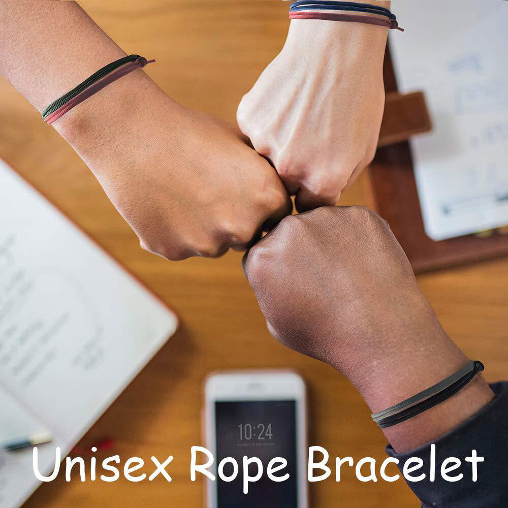 6/12 PCS Braided Nautical Bracelet Adjustable String for Men Women Universal