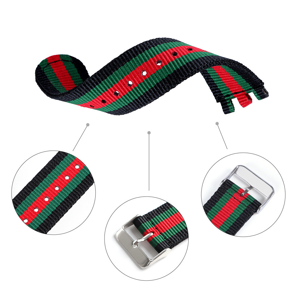 For Swatch Nylon Canvas Watch Band Strap High Quality Sport Wristband 17/19/20mm
