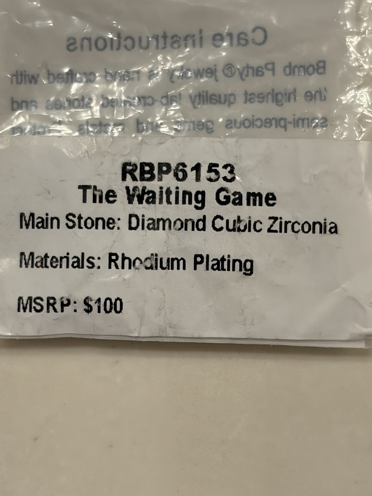Bomb Party Ring Size 7 “The Waiting Game” RBP6153