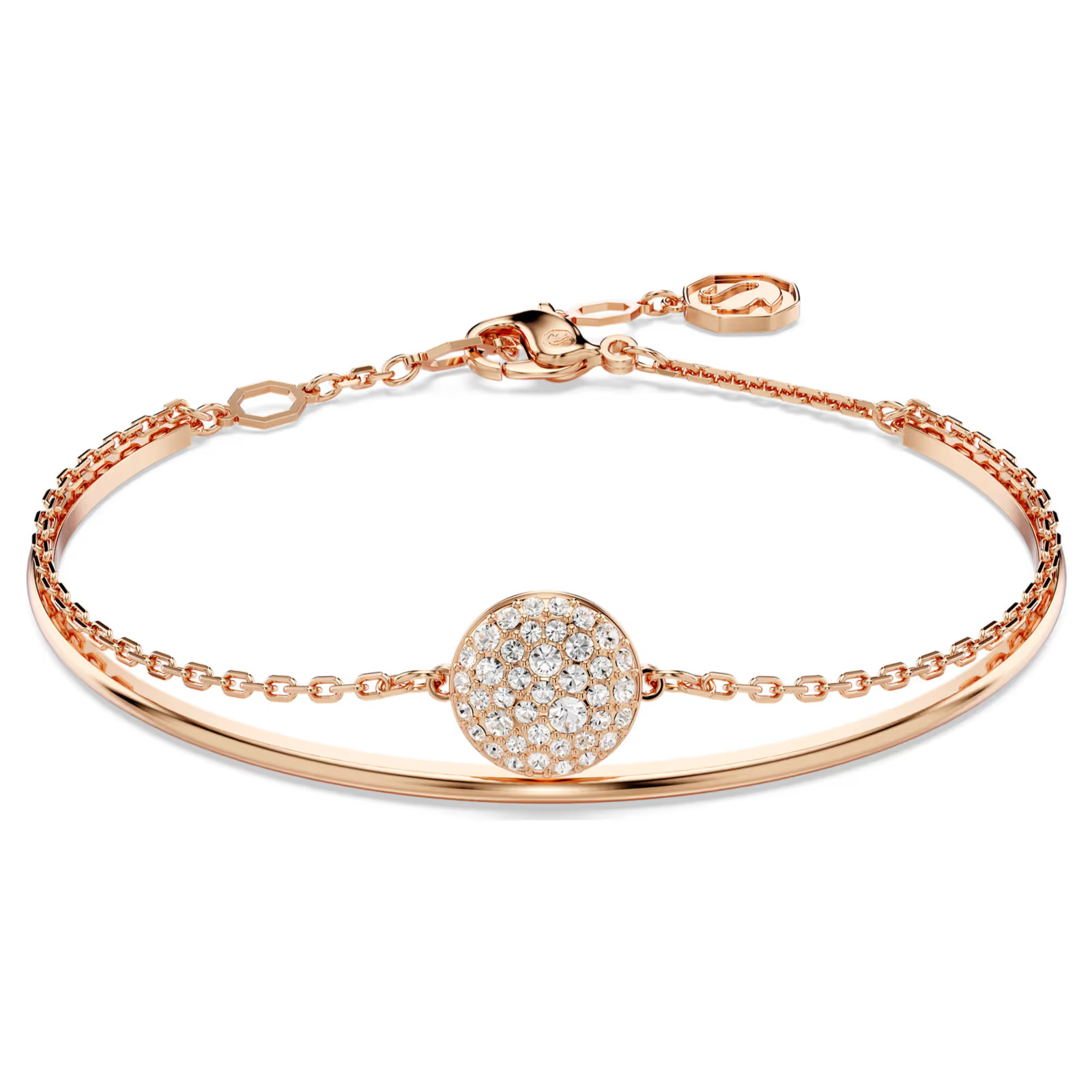 Sublima White Rose Gold Tone Plated Bangle New