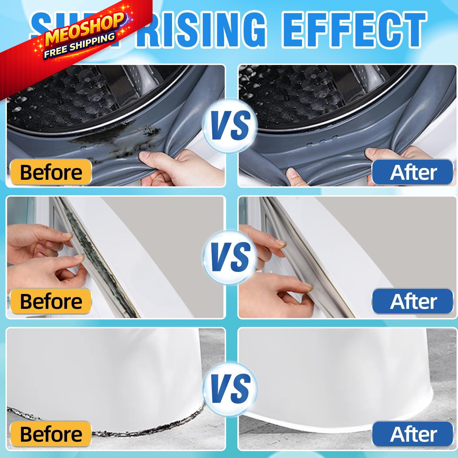 Mold Stain Cleaner Gel, 8 Fl oz Effective Washing Machine 9 Oz (Pack of 1)