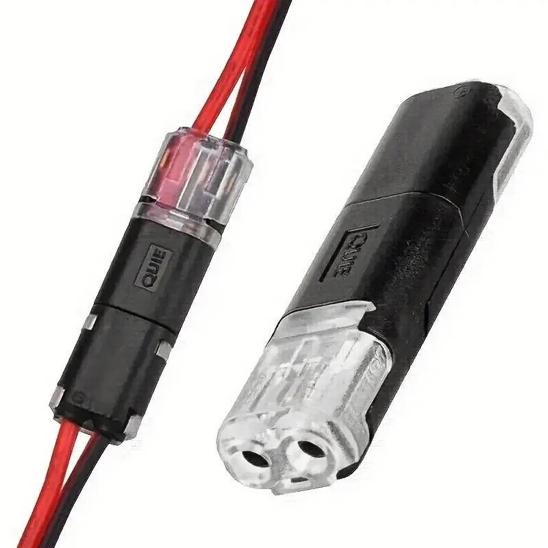 10~100pcs Double-Wire Plug-in Connector,Cable Clamp with Locking Buckle US STOCK