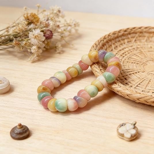 Fidget Bracelet Natural Bodhi Seeds Beaded Bracelets Zen Fidget Stretch Bracelet