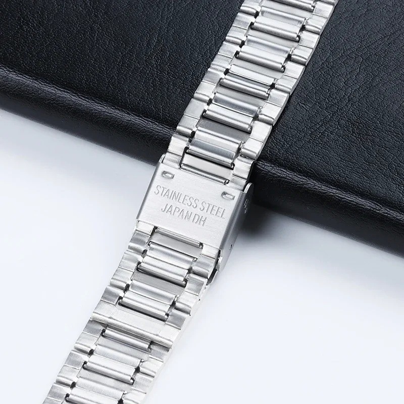 18mm For Casio A158W Watchband Stainless Steel Watch Strap for F-91W/F105/108/A1