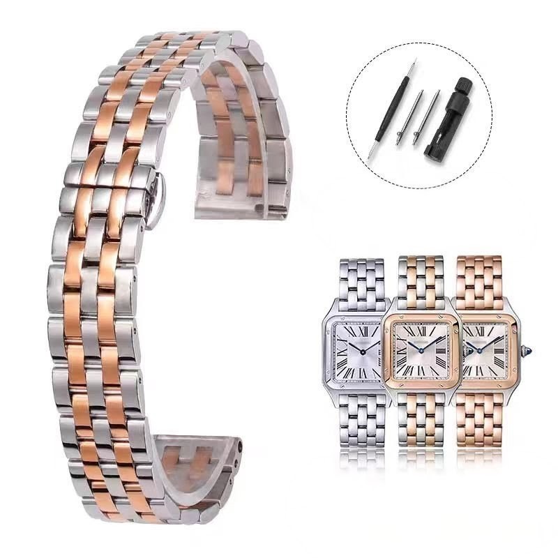12m Stainless Steel Watch Bracelet Strap Fits Cartier Panthere Small