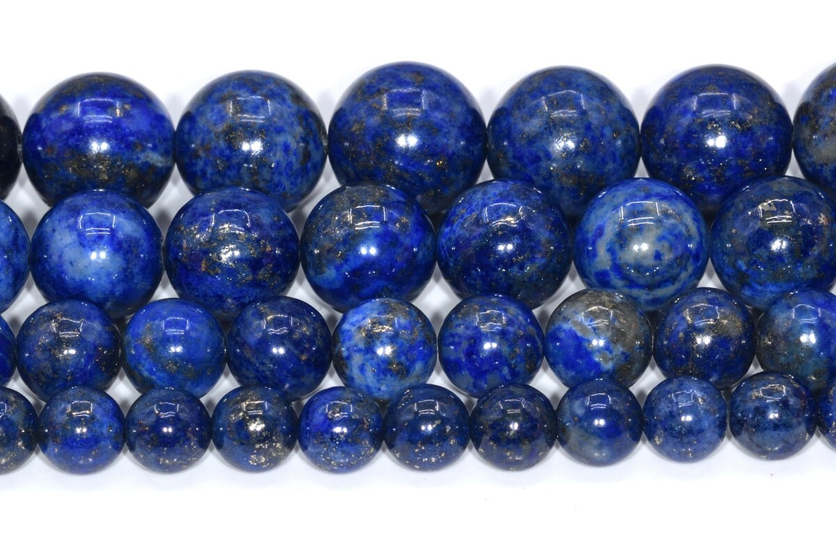 Deep Blue Lapis Lazuli Beads Grade A Round Gemstone Loose Beads 4/6/8/9-10MM