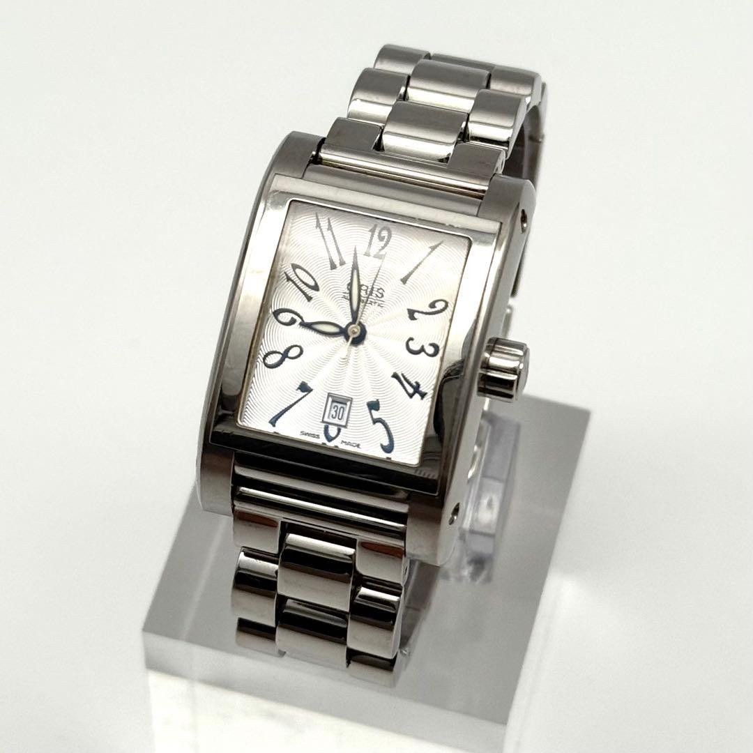 [B1P] Oris Rectangular Automatic Leather Strap Watch [w8t]