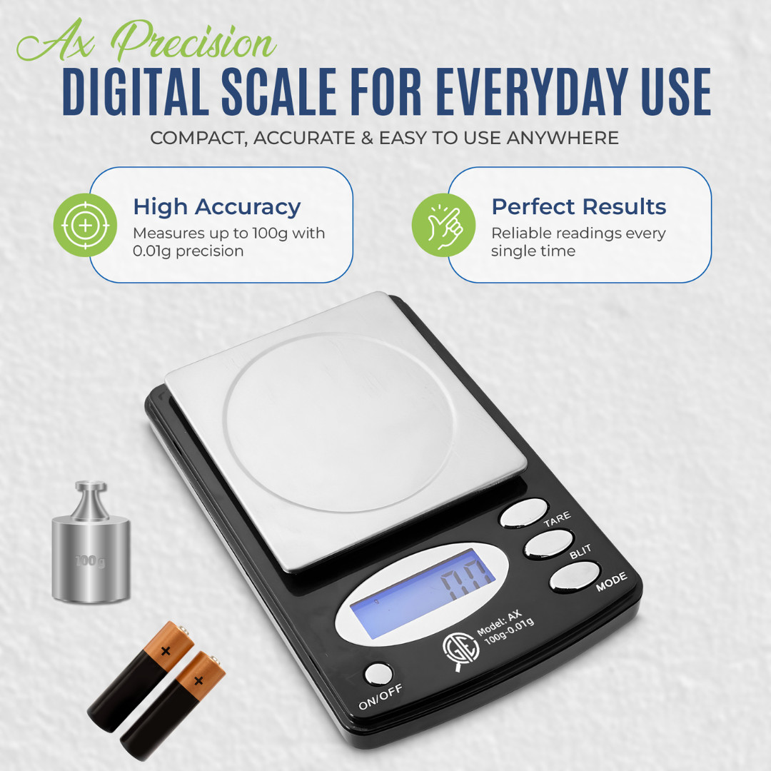 Precision Digital Pocket Scale 100g 0.01g Gram Carat Ounce Grain Jewelry Coin To