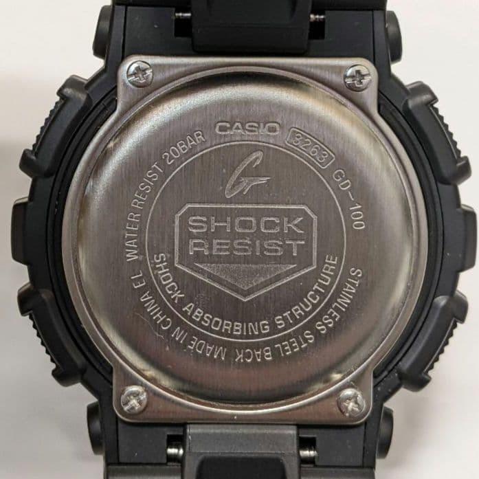 Good Condition CASIO G-SHOCK GD-100-BJF Black