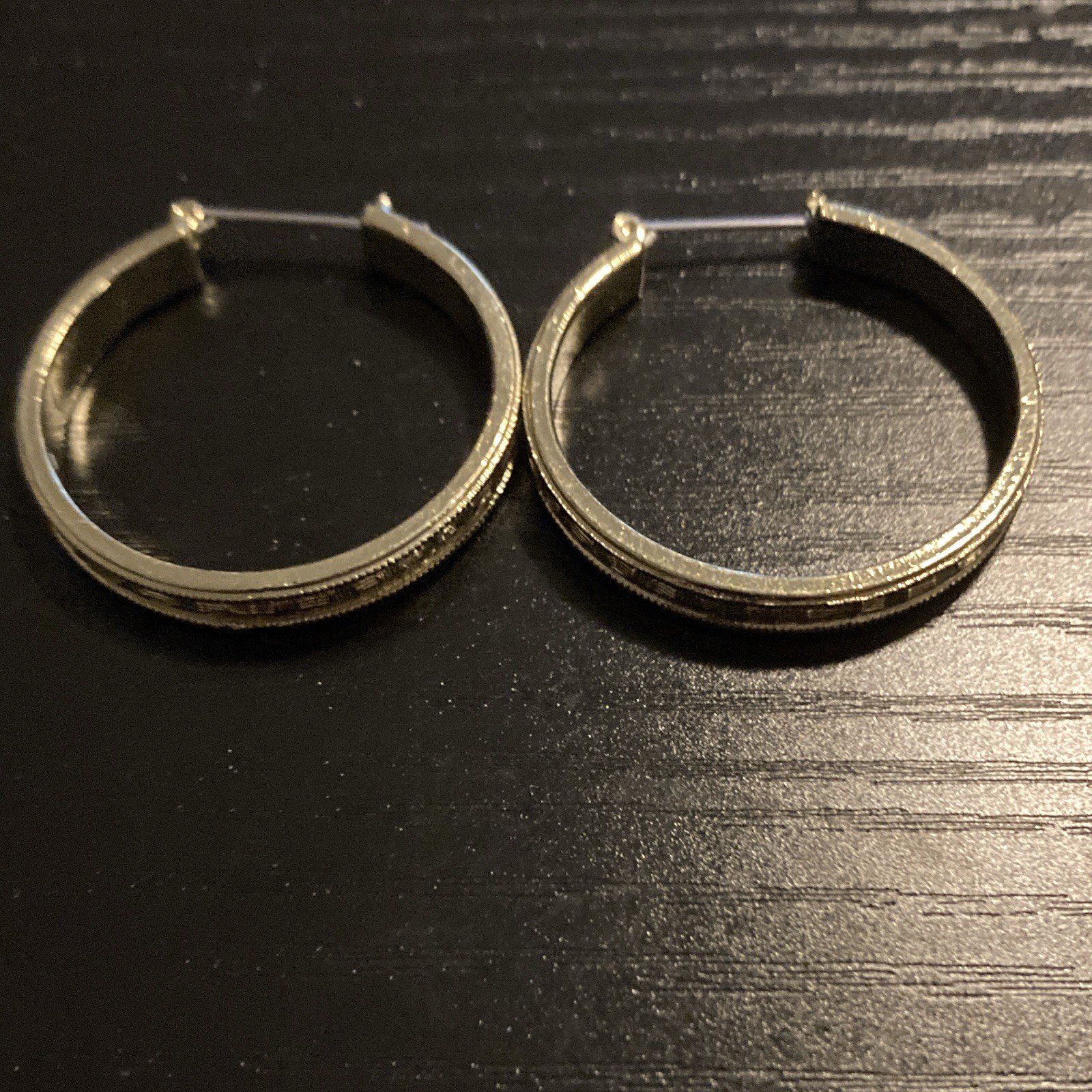 Gold Tone Round Hoop Earrings, Metal, Hoop Wire Closure, No Stone, Lobe Pair