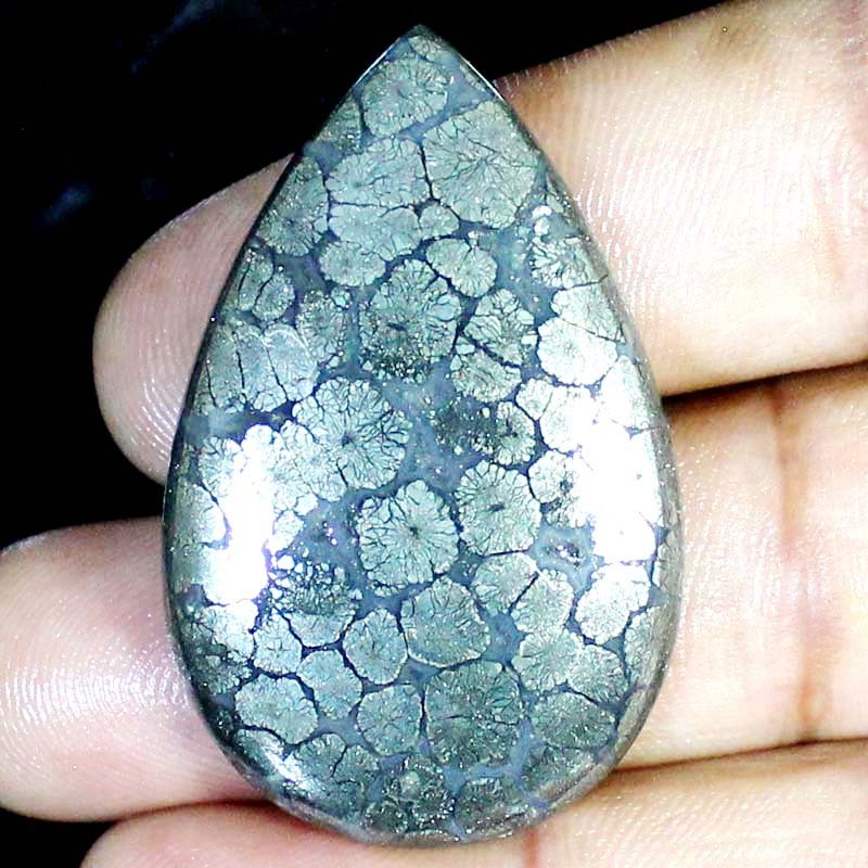 104.35CT A+ 100% Natural Indonesian Marcasite 30X48X6MM Pear Shape Gemstone BC51